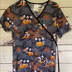 Halloween scrub top